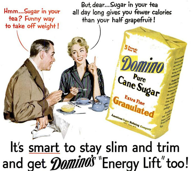 Domino sugar ad, 1950s